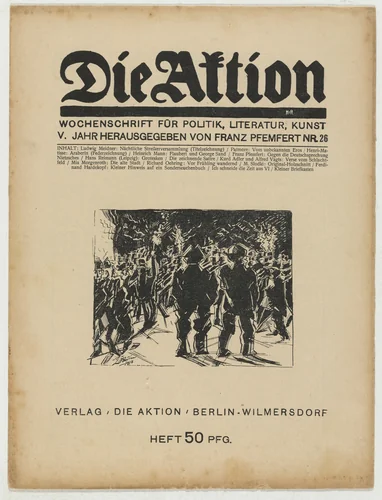 Die Aktion, vol. 5, no. 26 by Marcel Slodki, periodical, 1915