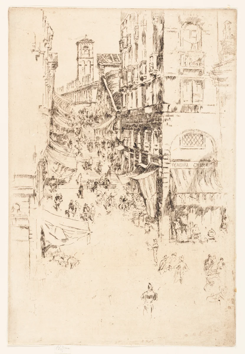 The Rialto by James McNeill Whistler, print, 1879-1880
