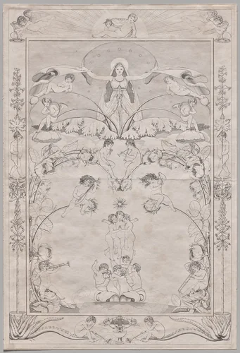 Evening by Philipp Otto Runge, print, 1803-1805