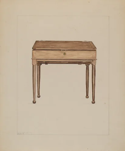 Desk by Frederick Jackson, index of american design, 1936