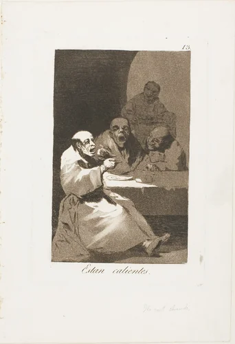 They are Hot, plate 13 from Los Caprichos by Francisco José de Goya, print, 1797-1799