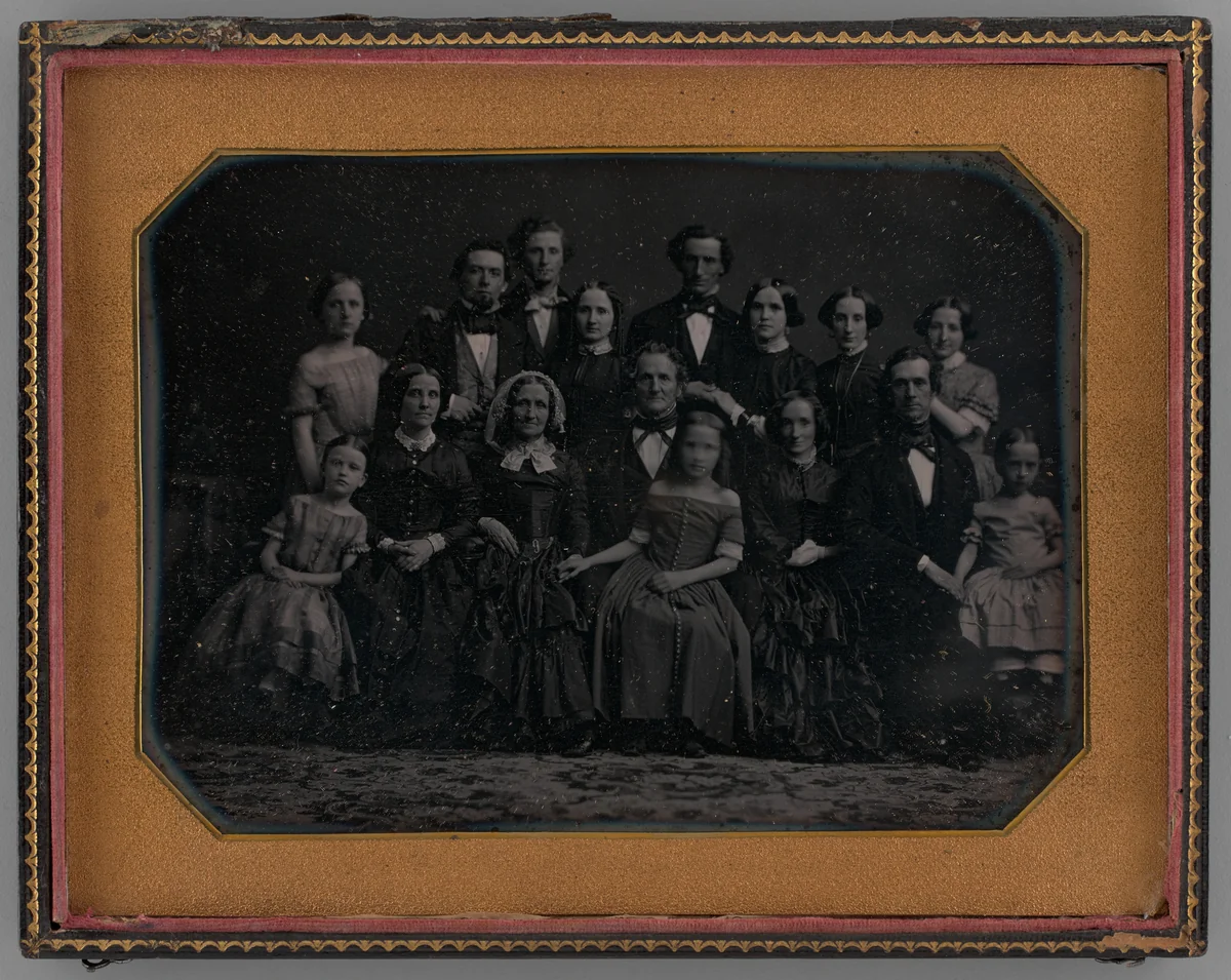 Untitled (Group Portrait of Men, Women, and Children) by Unknown maker, other, 1846