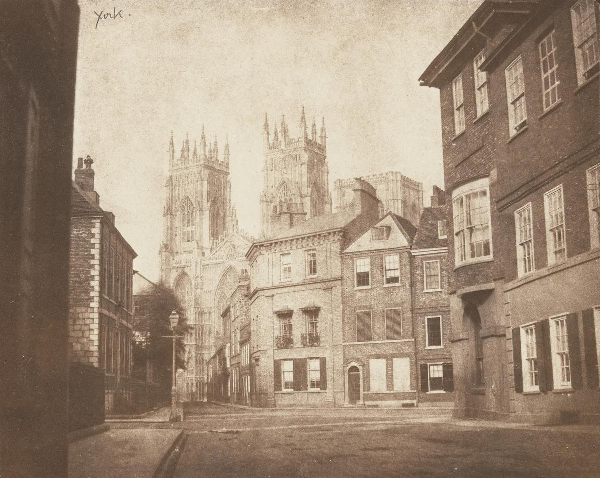 A Scene in York by William Henry Fox Talbot, photograph, 1845