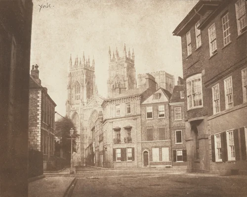 A Scene in York by William Henry Fox Talbot, photograph, 1845