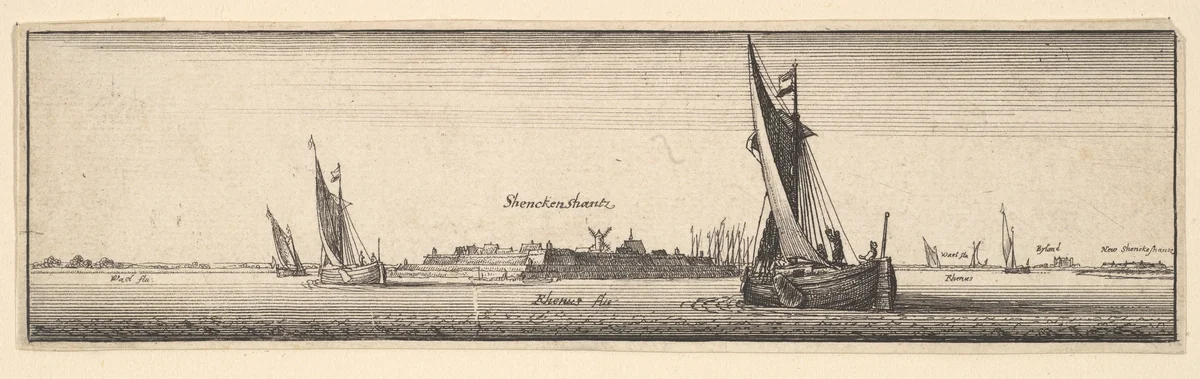 Schenkenschanz by Wenceslaus Hollar, print, 1642-1644