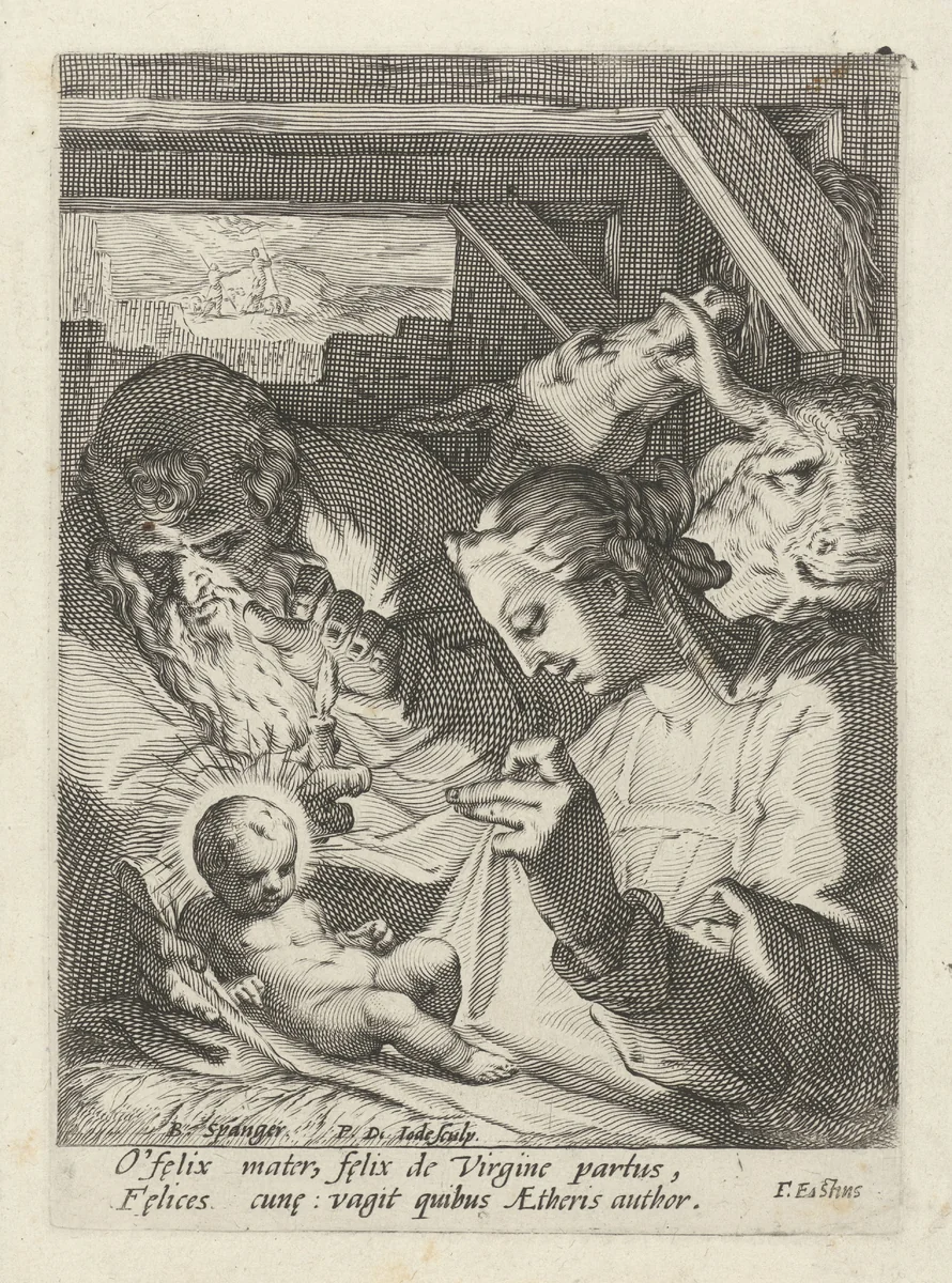 Geboorte van Christus by Unknown, print, 1590-1632