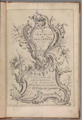 A New Book of Ornaments, Very Necessary for the Instruction of Those Unacquainted With the Useful Part of Drawing by Henry Copland, book, 1730-1753