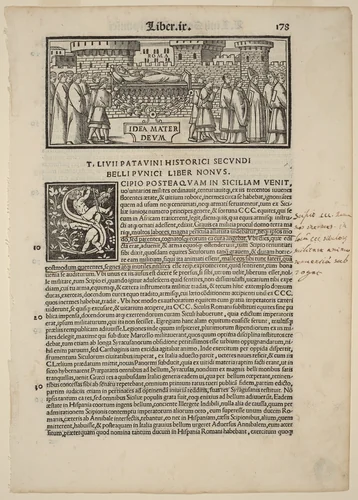 Page from Livius Historiabum Libri by Andrea Zoan, print, 1520