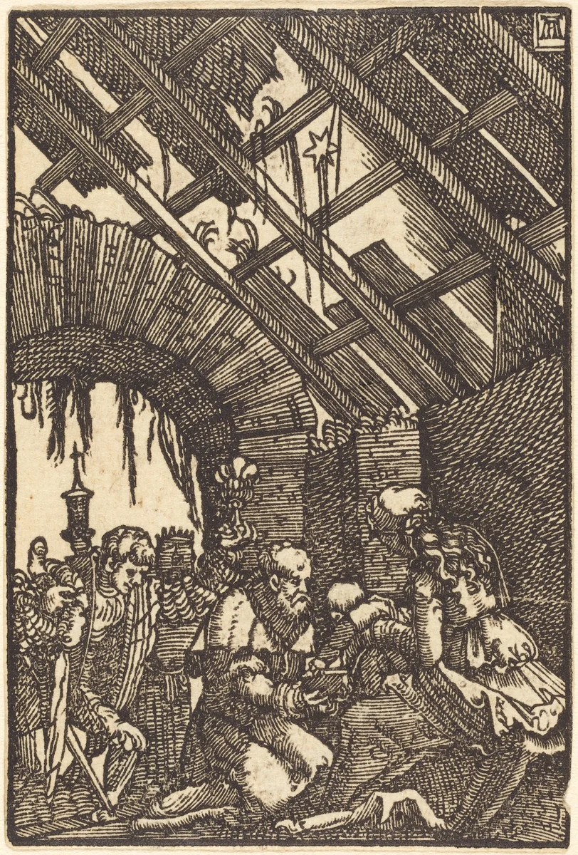 The Adoration of the Magi by Albrecht Altdorfer, print, 1513