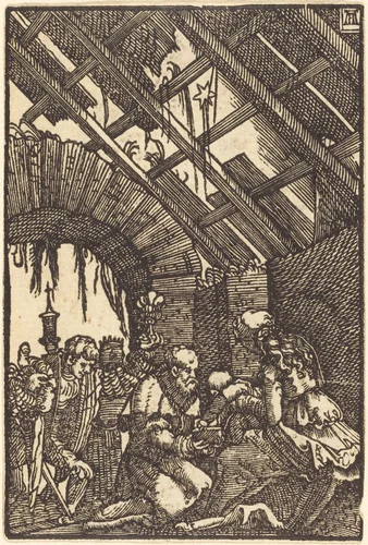 The Adoration of the Magi by Albrecht Altdorfer, print, 1513