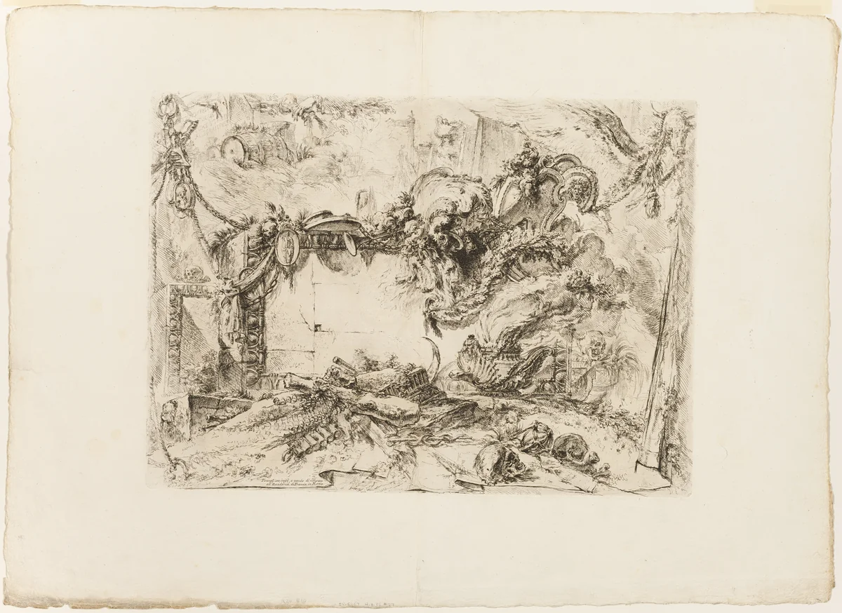 The Monumental Tablet by Giovanni Battista Piranesi, print, 1750