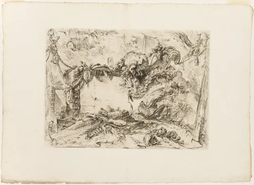 The Monumental Tablet by Giovanni Battista Piranesi, print, 1750