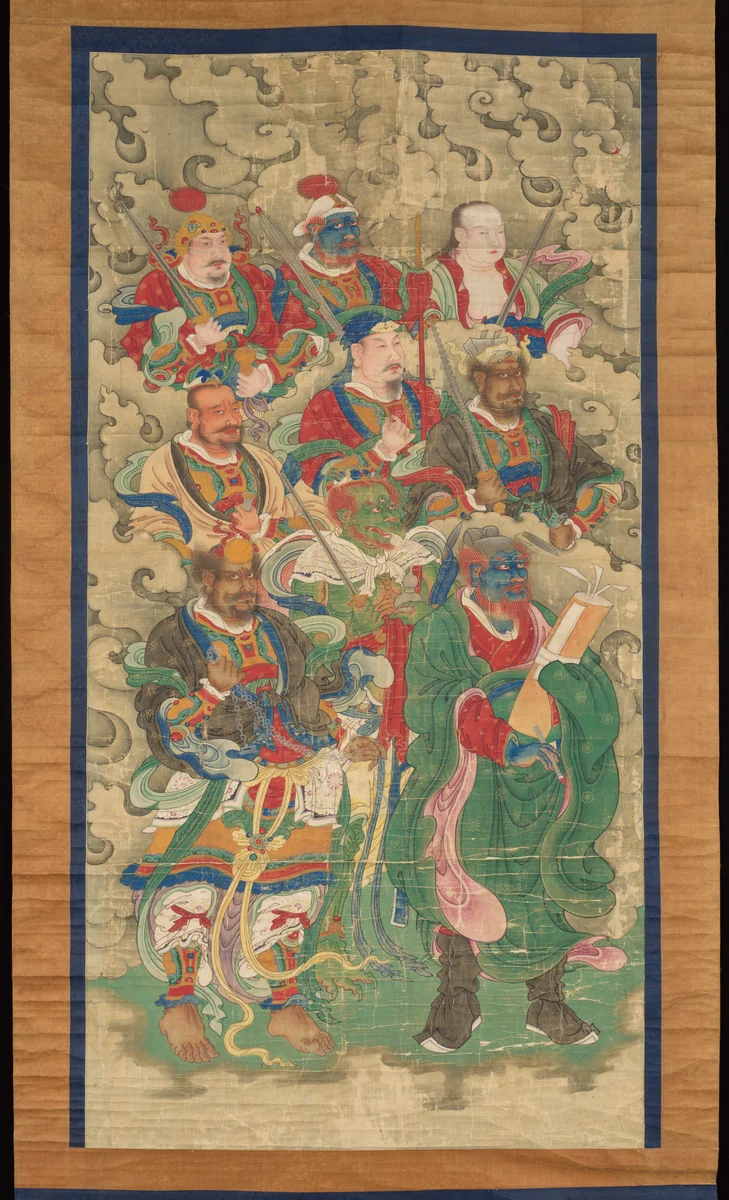 Nine Guardian Kings by Unidentified Artist, painting, 1368-1644