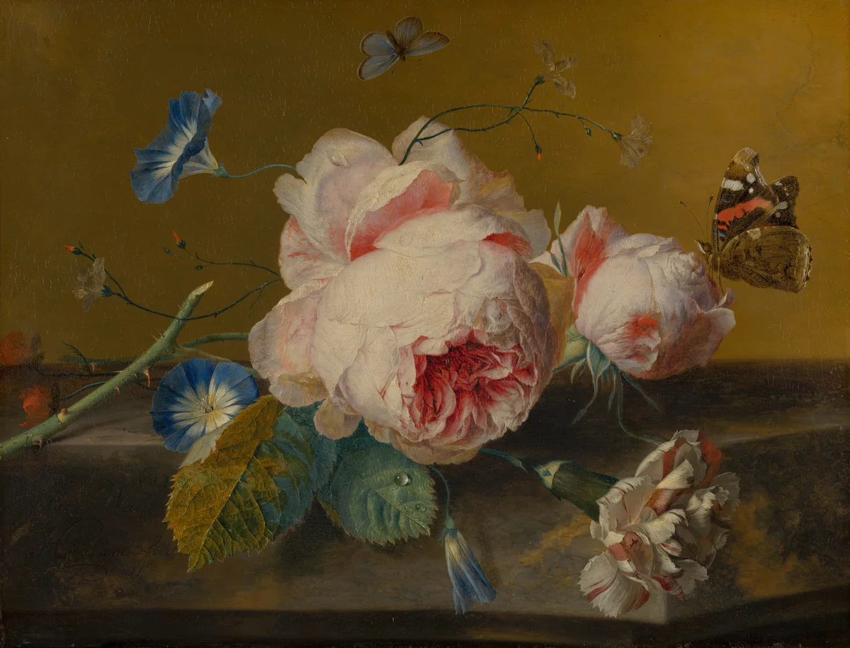 Flower Still Life by Jan van Huysum, painting