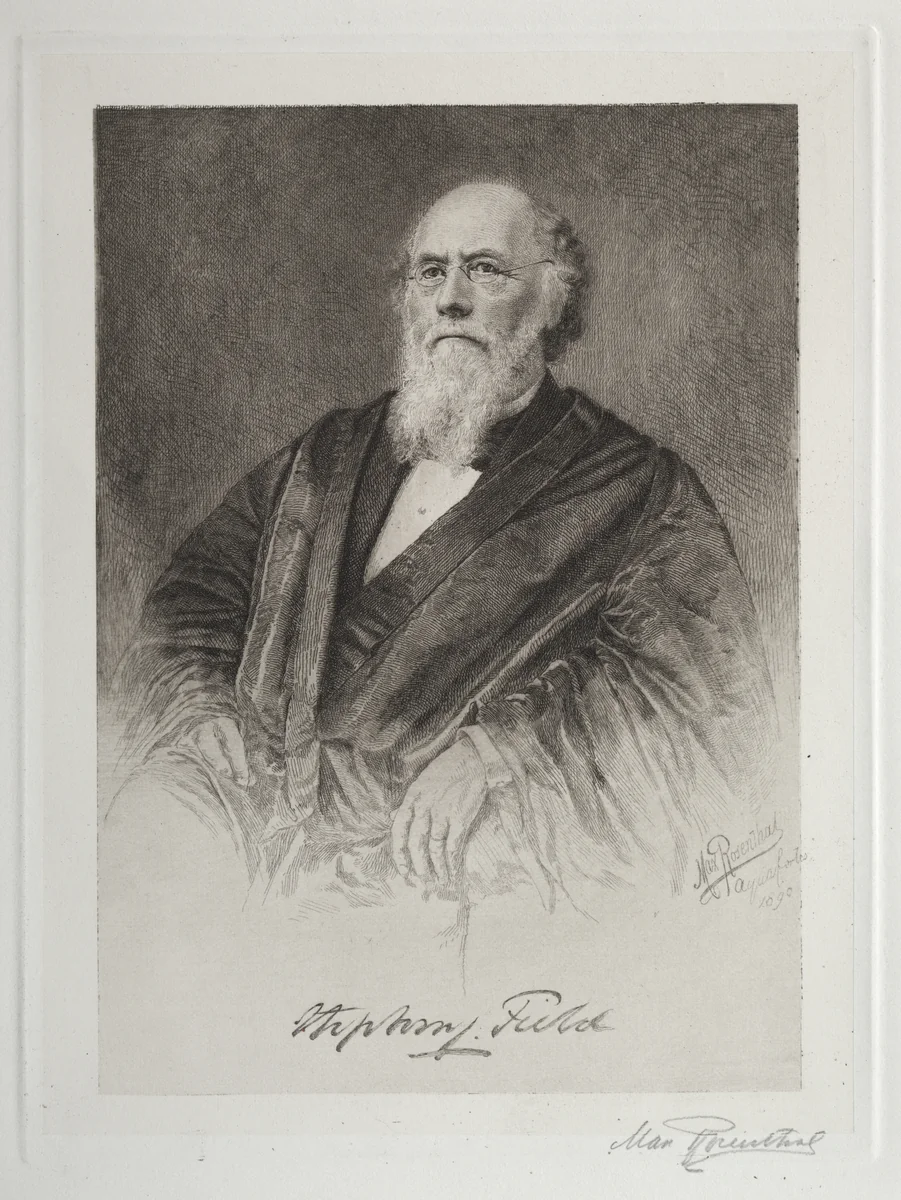 Stephen Field by Max Rosenthal, print, 1890