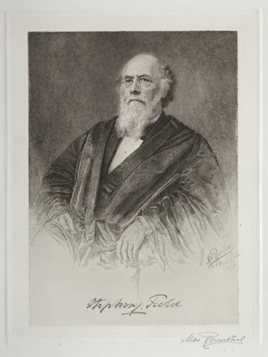 Stephen Field by Max Rosenthal, print, 1890