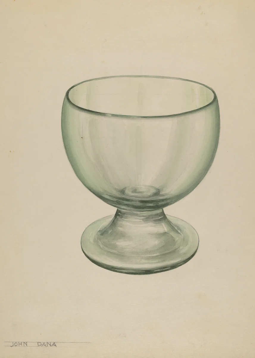Bowl by John Dana, index of american design, 1935-1942