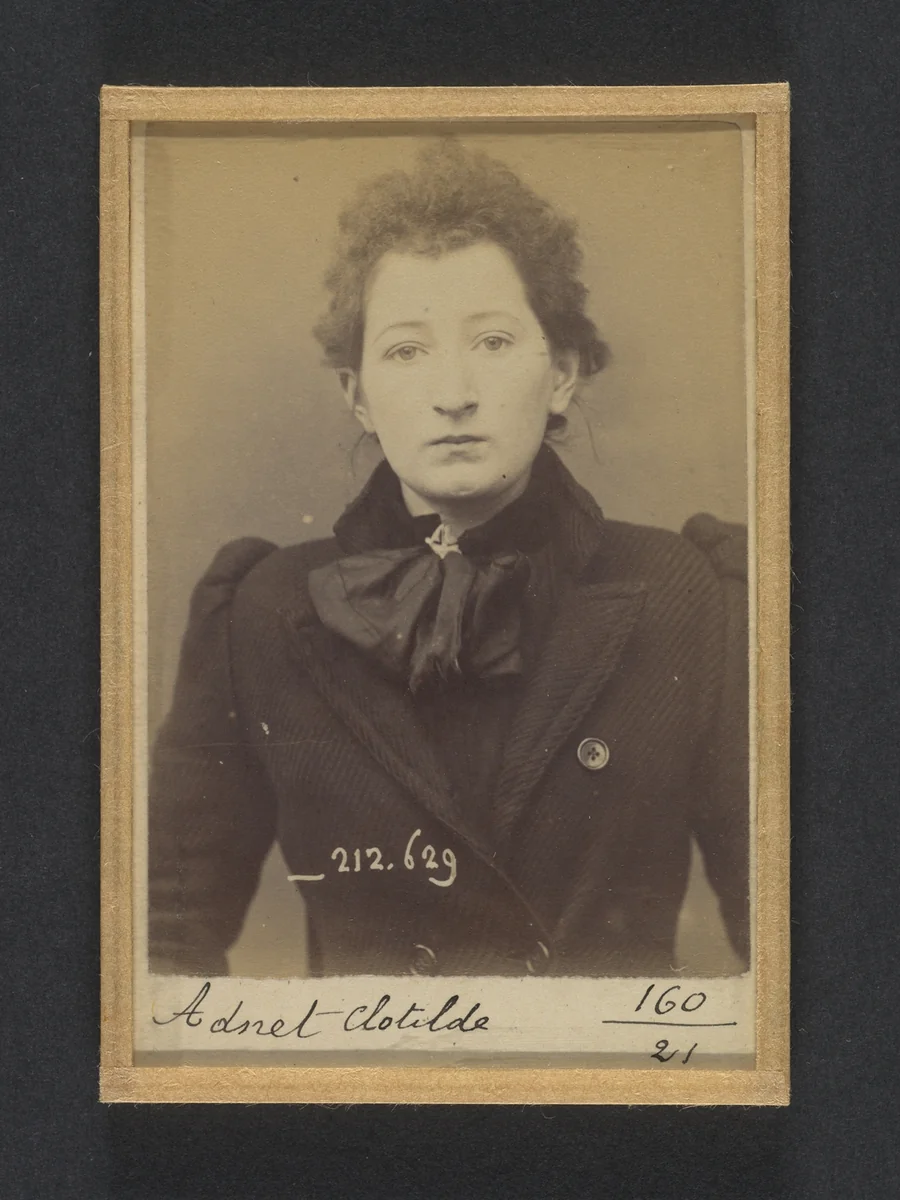 [Mugshots of Suspected Anarchists from French Police Files] by Alphonse Bertillon, photograph, 1891-1895