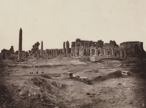 View of the Great Temple from the North-West by William de Wiveleslie Abney, photograph, 1876