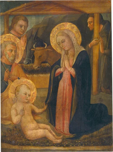 The Adoration of the Christ Child by Bicci di Lorenzo, painting, 1440-1445