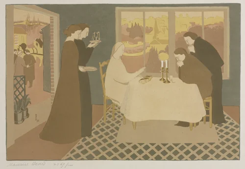 The Pilgrims at Emmaus by Maurice Denis, print, 1895