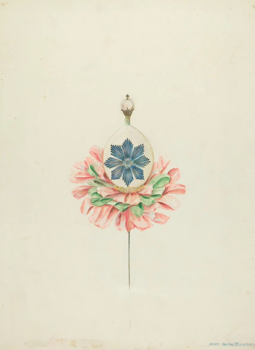 Cascarone by Ann Gene Buckley, index of american design, 1936