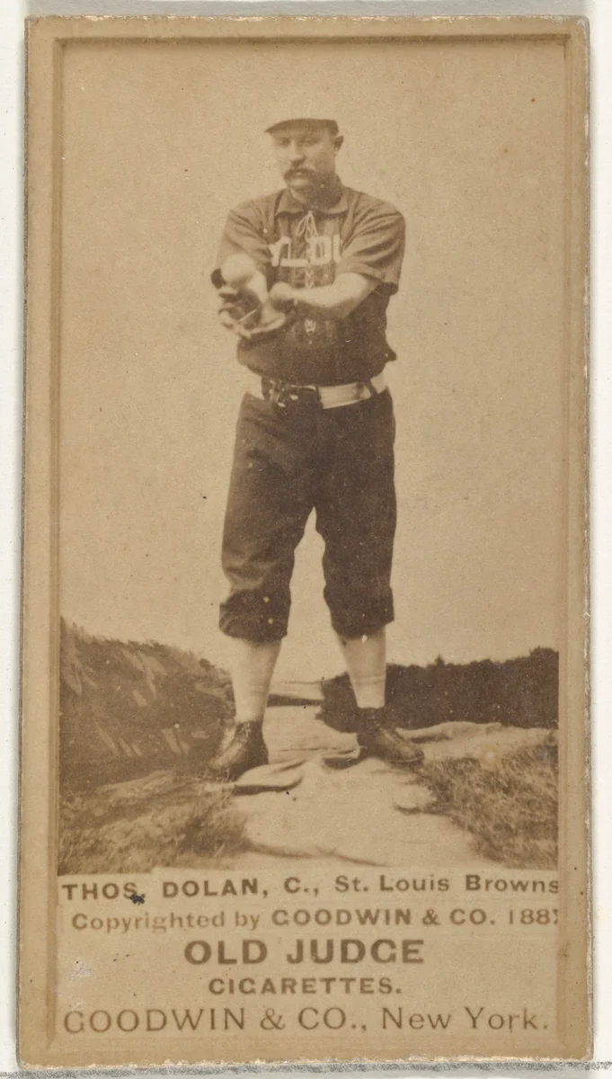 Thomas J. "Tom" Dolan, Catcher, St. Louis Browns, from the Old Judge series (N172) for Old Judge Cigarettes by Goodwin & Company, photograph, 1887-1889