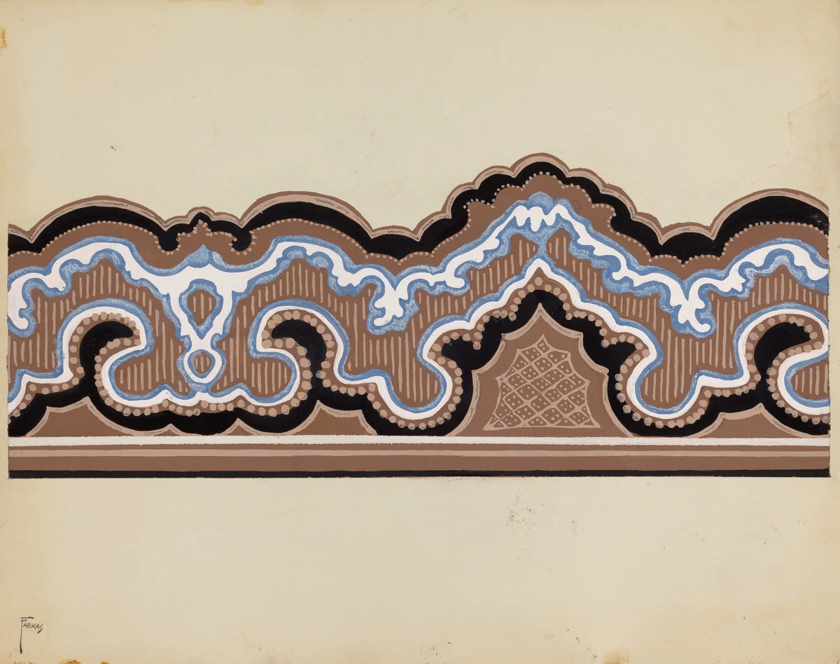 Wall Paper Border by Paul Farkas, index of american design, 1937
