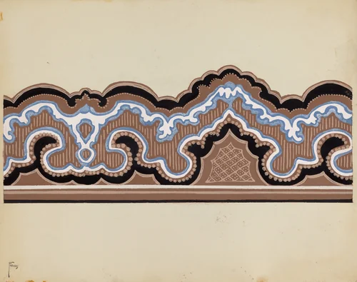 Wall Paper Border by Paul Farkas, index of american design, 1937