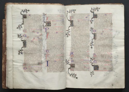 The Gotha Missal: Fol. 13r, Text by Master of the Boqueteaux, book, 1370-1380