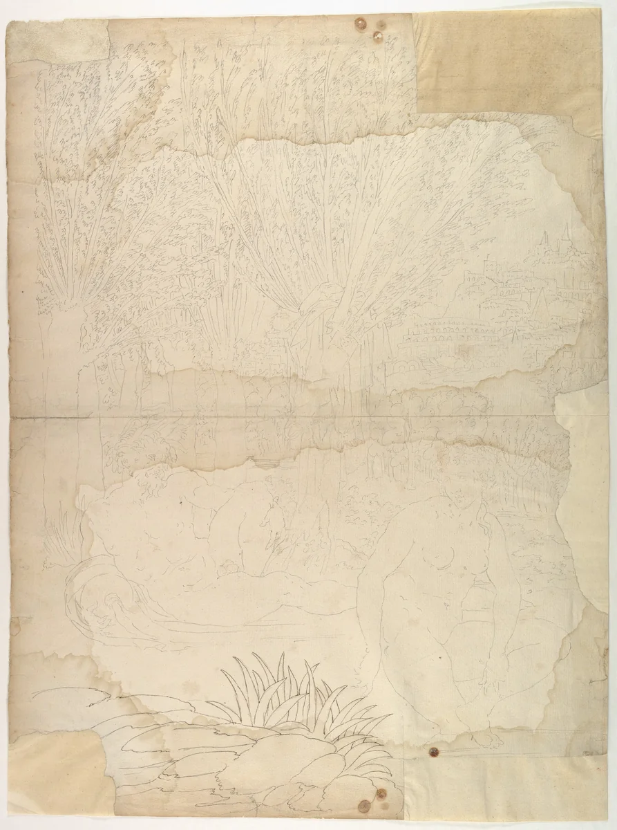 Ornamental Drawing by anonymous, drawing, 1500-1599