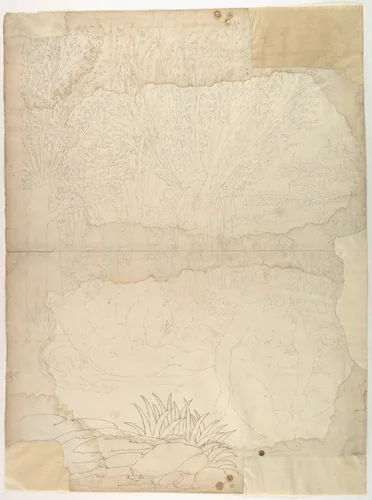 Ornamental Drawing by anonymous, drawing, 1500-1599