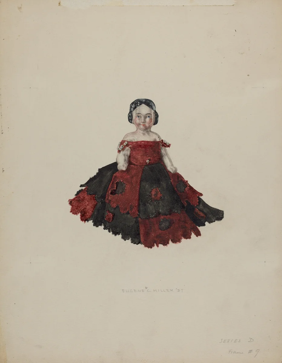 Pen Wiper Doll by Eugene C. Miller, index of american design, 1937