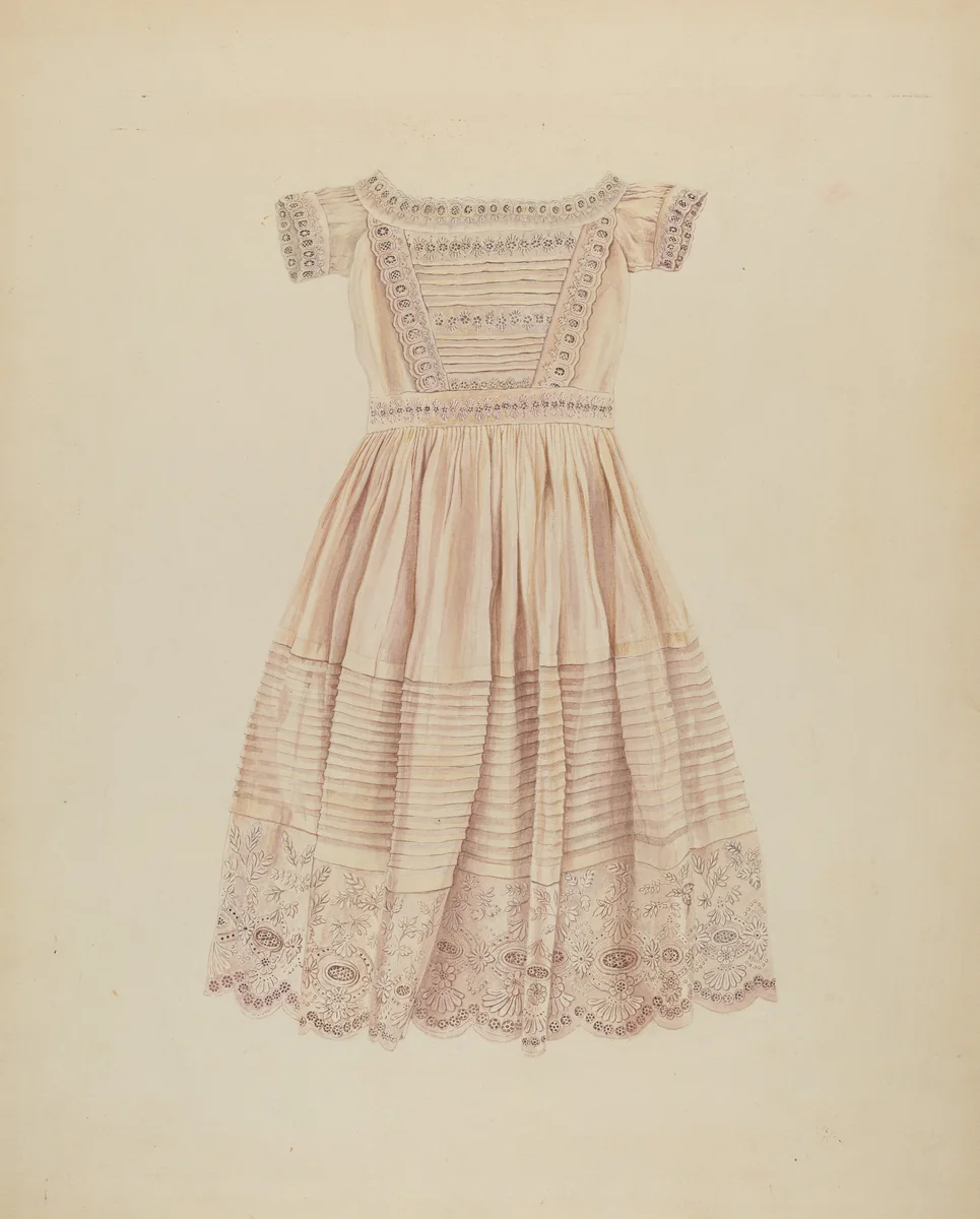 Child's Dress by Lucien Verbeke, index of american design, 1937