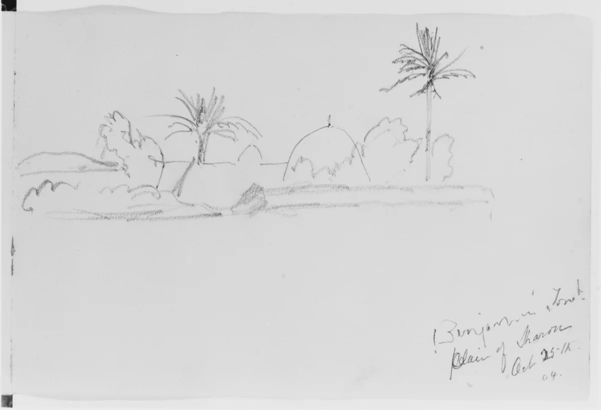 Benjamin's Tomb, 1904 (from Sketchbook) by Mary Newbold Sargent, artwork, 1904