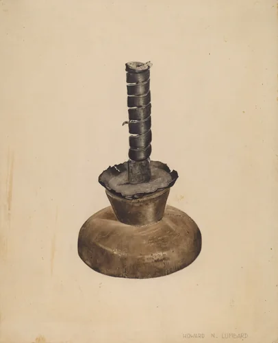 Candlestick by Howard Lumbard, index of american design, 1939