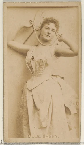 Mlle. Shery, from the Actors and Actresses series (N45, Type 8) for Virginia Brights Cigarettes by Allen & Ginter, photograph, 1885-1891