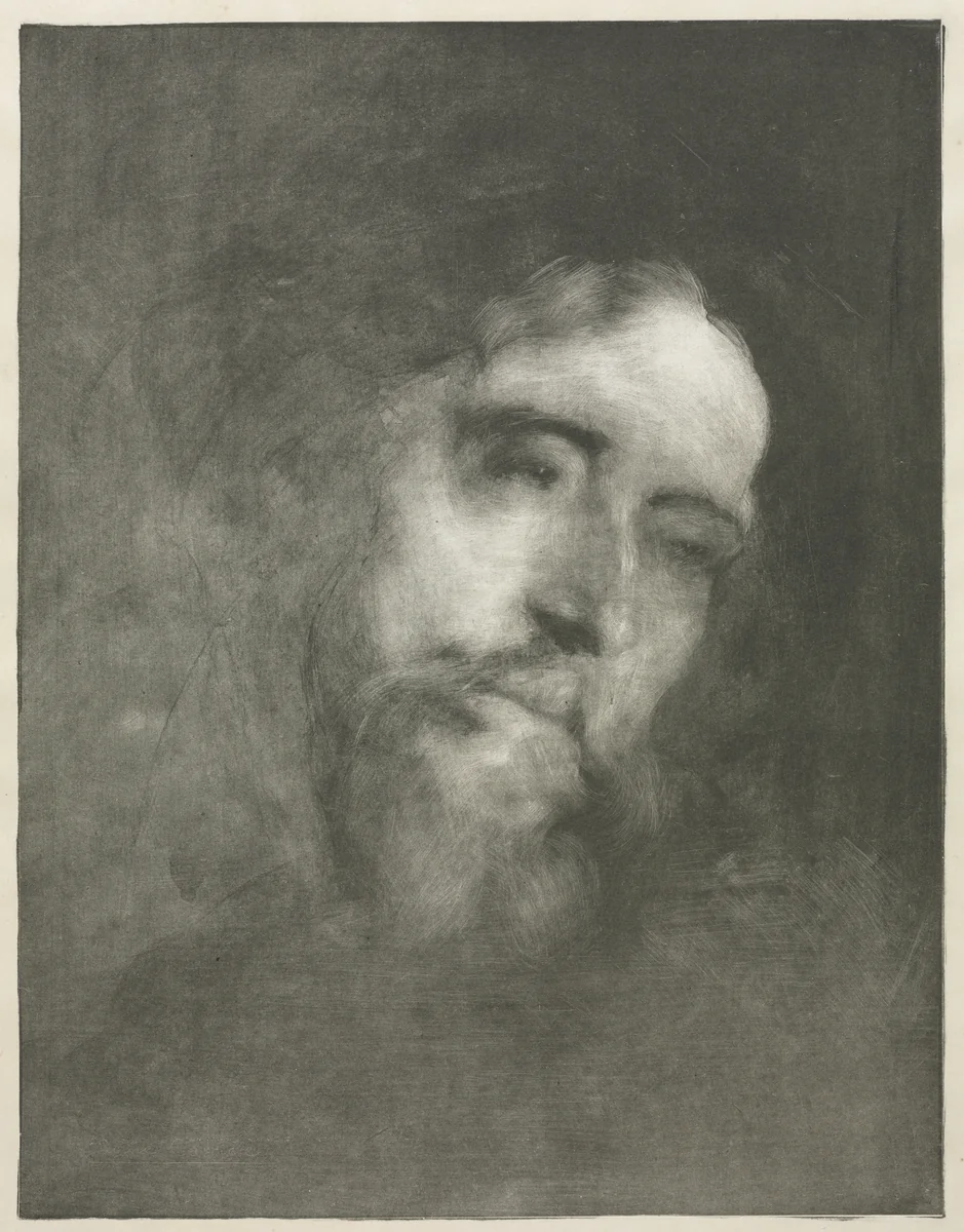 Alphonse Daudet by Eugène Carrière, print, 1893