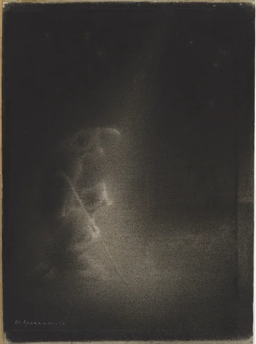 The Annunciation to the Shepherds by Charles Angrand, drawing, 1894