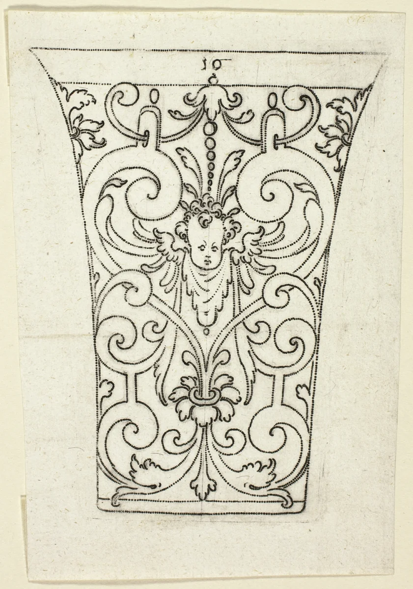 Plate 10, from XX Stuck zum (ornamental designs for goblets and beakers) by Master A.P. German, print, 1601