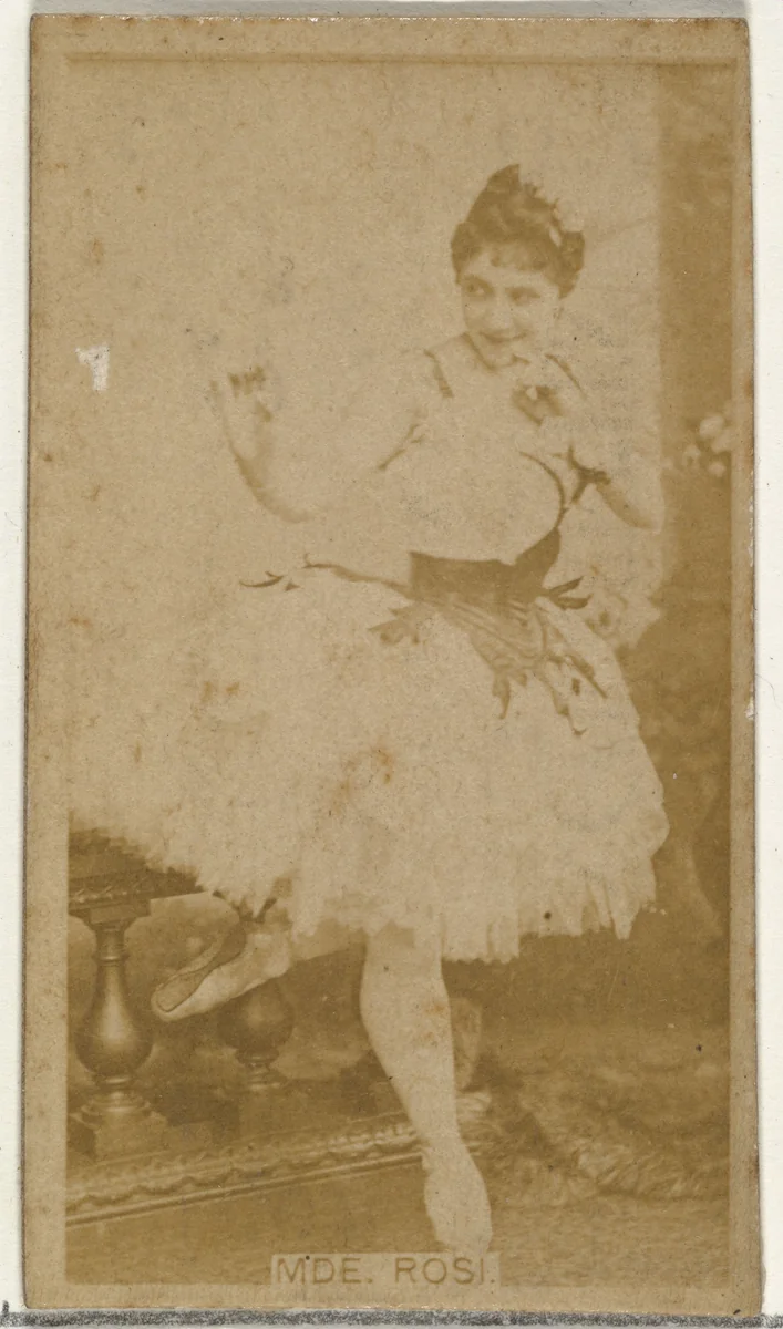 Mde. Rosi, from the Actors and Actresses series (N145-8) issued by Duke Sons & Co. to promote Duke Cigarettes by W. Duke, Sons & Co., photograph, 1890-1895