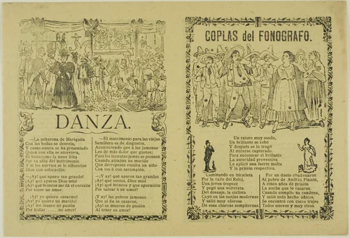 Dance by José Guadalupe Posada, print, 1871-1913