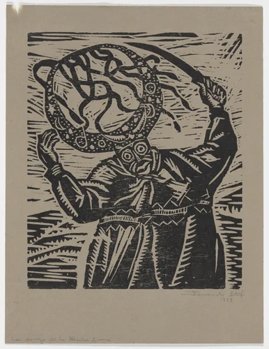 Dance of the Half Moon (La danza de la media luna) by Fernando Leal, print, 1923