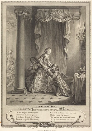 L'evenement au bal by Francois-Robert Ingouf
Antoine-Jean Duclos
Sigmund Freudenberger, print, 1775