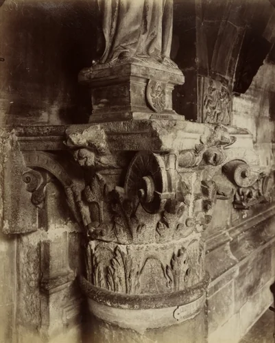 Cluny. Chapiteau. Hôtel de Ville de Paris by Eugène Atget, photograph, 1911