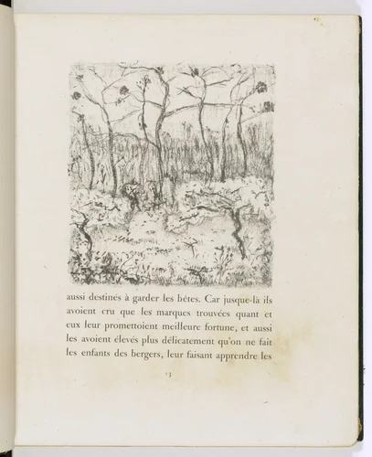 In-text plate (page 13) from Daphnis et Chloé by Pierre Bonnard, illustrated book, 1902