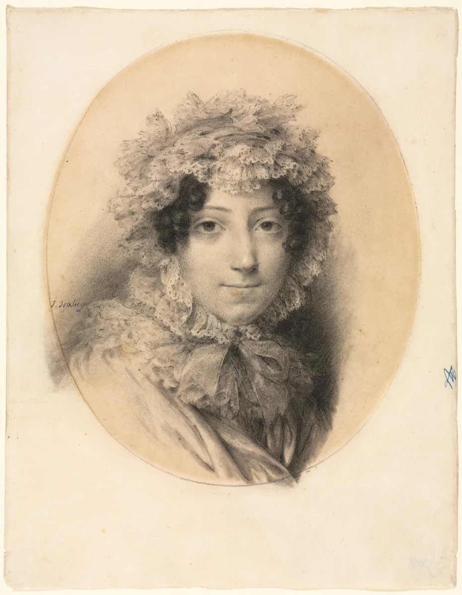 Portrait of a Lady by Jean Baptiste Isabey, drawing, 1767-1855