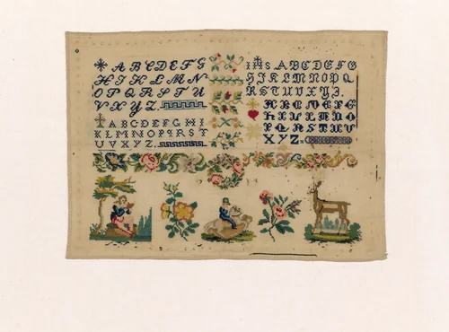 Sampler by Italy, textile, 1801-1875