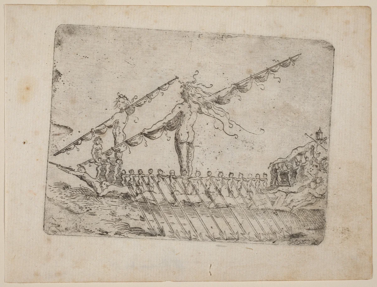 From "Bizzarie di varie Figure" by Giovanni Battista Bracelli, print, 1624