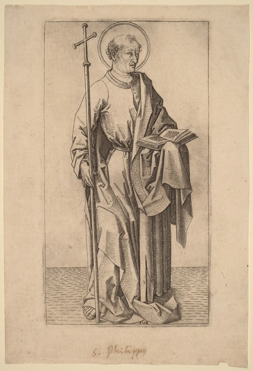 Saint Philip by Master FVB, print, 1490-1500